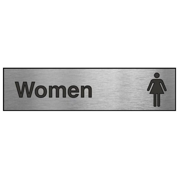 Accuform Women (Restroom), Engraved Plastic, 3 in x 12 in PSG608SL - main